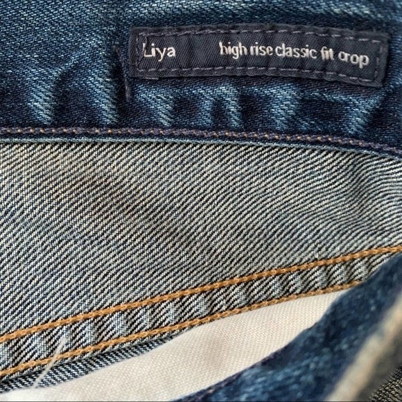CITIZENS OF HUMANITY Liya High Rise Classic Fit Crop Jeans In Shangri La Size 24 - Picture 4 of 7